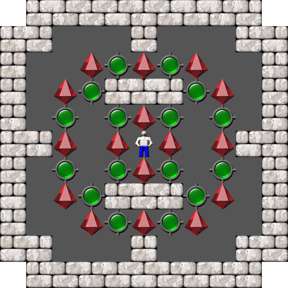 Sokoban Magic Pearls level 96